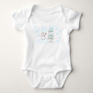 Snowman Baby Strampler