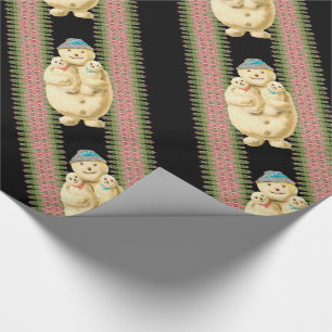 Snowman-Baby-viktorianisches Weihnachten Geschenkpapier
