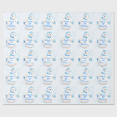 Snowman Baby's 1. Weihnachts Custom Geschenkpapier (Flach)