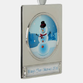 Snowman Baby's First Christmas Ornament (Rechts)