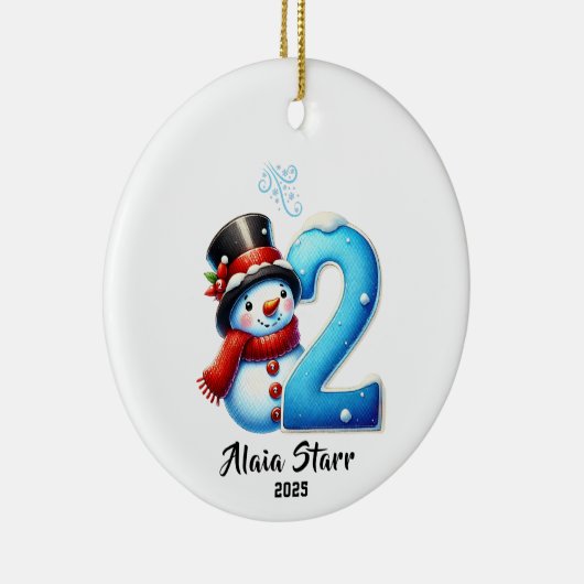 Snowman Baby's Second Christmas Ornament (Rechts)