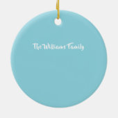 Snowman Baby's Second Christmas Ornament (Hinten)