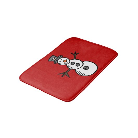 Snowman Badematte (Schrägansicht)