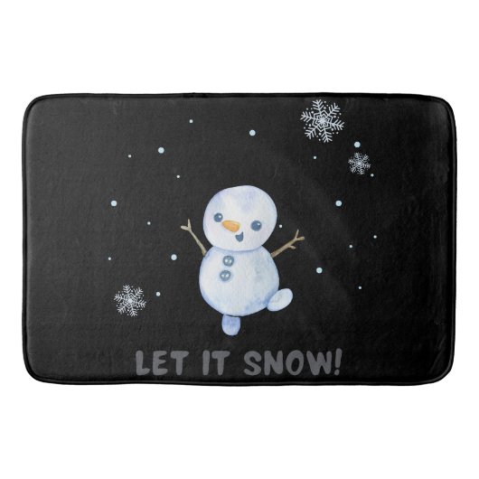 Snowman Badematte (Vorderseite)