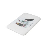 Snowman Badematte (Schrägansicht)