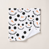 Snowman Badhandtuch Set (Waschlappen)