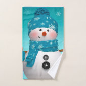 Snowman Badhandtuch Set (Handtuch)