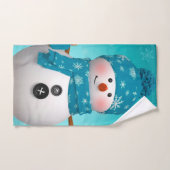 Snowman Badhandtuch Set (Handtuch)