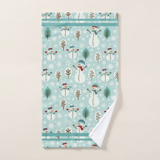 Snowman Badhandtuch Set (Handtuch)