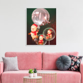 Snowman Balloon Weihnachts-Leinwand Wall Art Leinwanddruck (Insitu (Wohnzimmer))