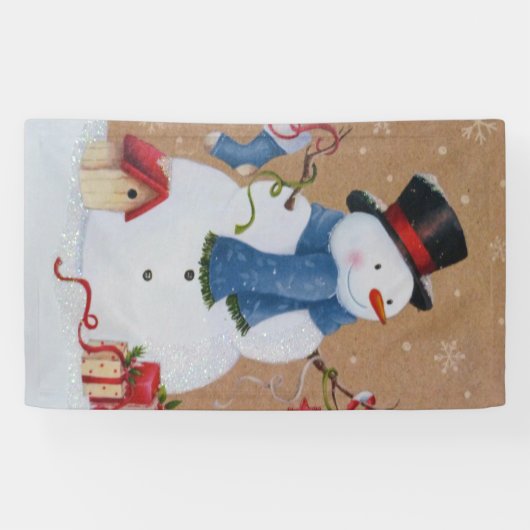 Snowman Banner (Horizontal)
