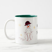 Snowman Baseball Coach Personalisiert Coffee Tasse (Links)