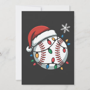 Snowman Baseball Weihnachtsfeier WeihnachtsBasebal Einladung