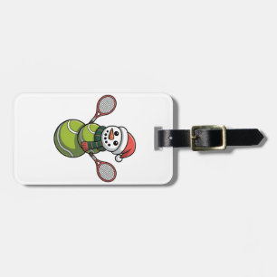Snowman Baseball Weihnachtsfeier WeihnachtsBasebal Gepäckanhänger
