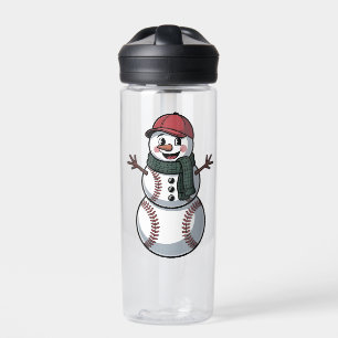 Snowman Baseball Weihnachtsfeier WeihnachtsBasebal Trinkflasche