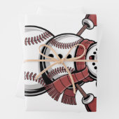 Snowman Baseball Weihnachtssportliebhaber Geschenkpapier Set (Beispiel)