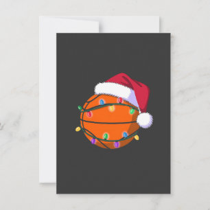 Snowman Basketball Weihnachtsfeiertag Weihnachtsfe Einladung