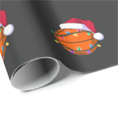 Snowman Basketball Weihnachtsfeiertag Weihnachtsfe Geschenkpapier (Rolleneckpunkt)