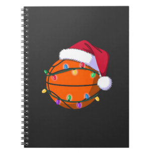 Snowman Basketball Weihnachtsfeiertag Weihnachtsfe Notizblock