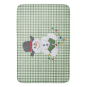 Snowman Bath Mat sitzen Badematte (Vorderseite Vertikal)