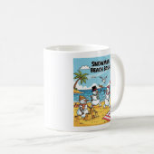 Snowman Beach Bash Kaffeetasse (VorderseiteRechts)