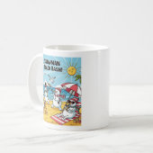 Snowman Beach Bash Kaffeetasse (Vorderseite Links)