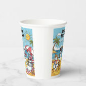 Snowman Beach Bash Pappbecher (Rechts)