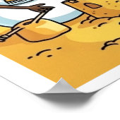 Snowman Beach Bash Poster (Ecke)