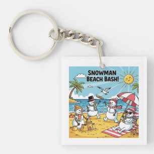 Snowman Beach Bash Schlüsselanhänger