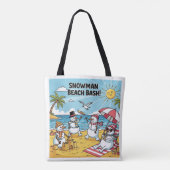 Snowman Beach Bash Tasche (Rückseite)