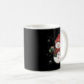 Snowman Beanie Coffee Latte Ginggerbread Merry Chr Kaffeetasse (VorderseiteRechts)
