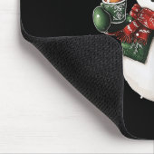 Snowman Beanie Coffee Latte Ginggerbread Merry Chr Mousepad (Ecke)