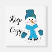 Snowman Behalte Cozy Magnet (Vorne)