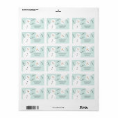 Snowman | Bezeichnung der Ferienadresse Adressaufkleber (Vorne)