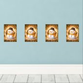 Snowman Bilderwand Sets (Holzboden)