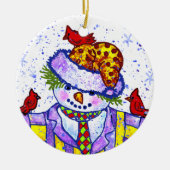 Snowman Birdies Ornament (Vorne)