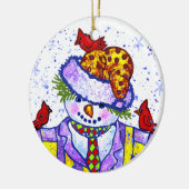Snowman Birdies Ornament (Links)