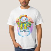 Snowman Birdman T-Shirt (Vorderseite)