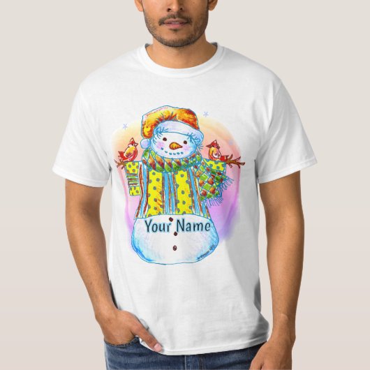 Snowman Birdman T-Shirt (Vorderseite)