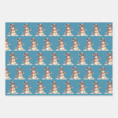 Snowman & Birds Geschenkpapier Set (Vorderseite)