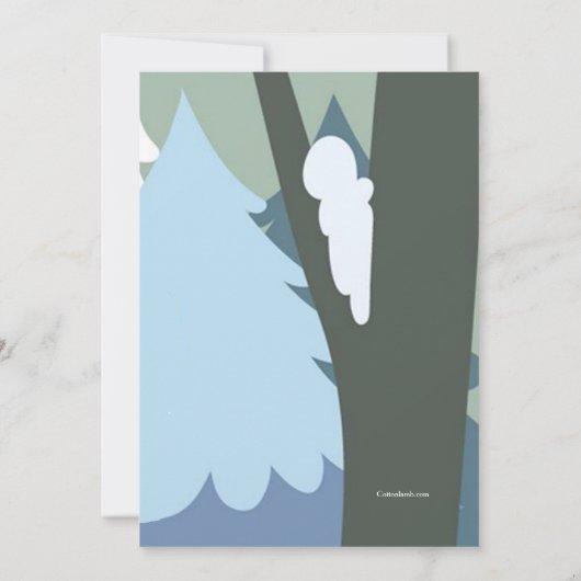 Snowman Birthday Einladung (Rückseite)