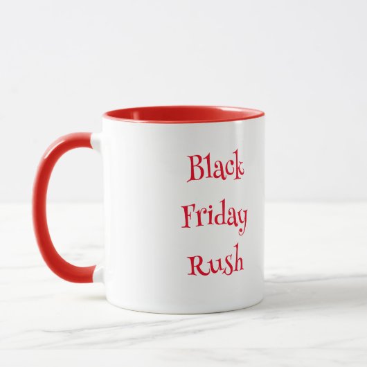 Snowman Black Friday Tasse (Links)