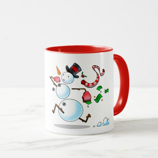 Snowman Black Friday Tasse (VorderseiteRechts)