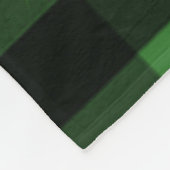 Snowman Black und Green Buffalo Kariert Blanket Fleecedecke (Ecke)