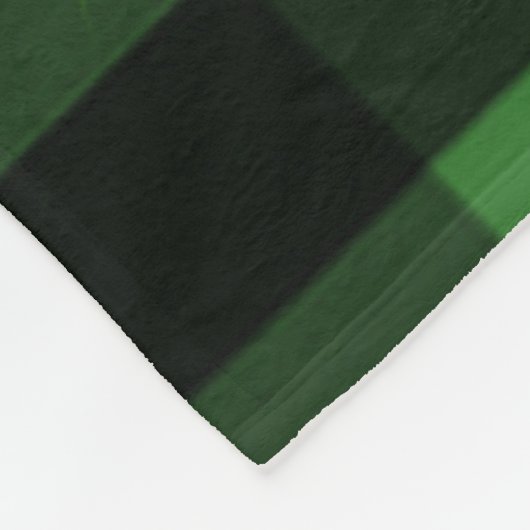 Snowman Black und Green Buffalo Kariert Blanket Fleecedecke (Ecke)