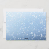 Snowman Blue Season's Grüße Weihnachten (Rückseite)