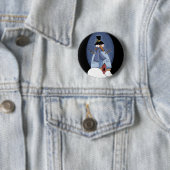 Snowman Blue Tshirts und Geschenke Button (Beispiel)