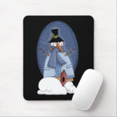 Snowman Blue Tshirts und Geschenke Mousepad (Mit Mouse)