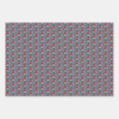 SNOWMAN BODYGUARD, CHRISTMAS KARDINAL REDBIRD GESCHENKPAPIER SET (Vorderseite 3)