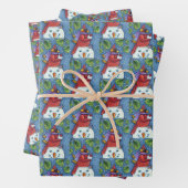 SNOWMAN BODYGUARD, CHRISTMAS KARDINAL REDBIRD GESCHENKPAPIER SET (Beispiel)